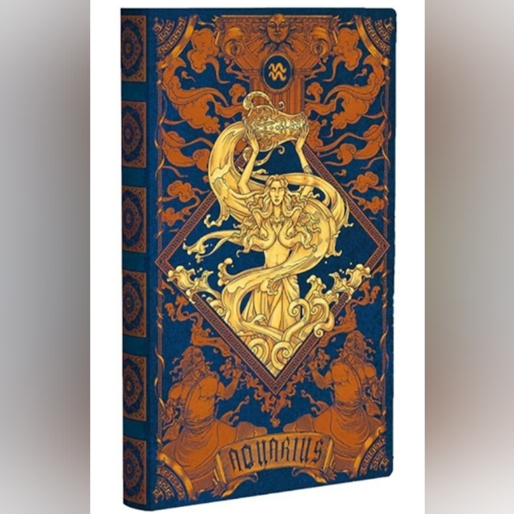 AQUARIUS Zodiac Journal w/ Blank Pages Notebook 192 Pages